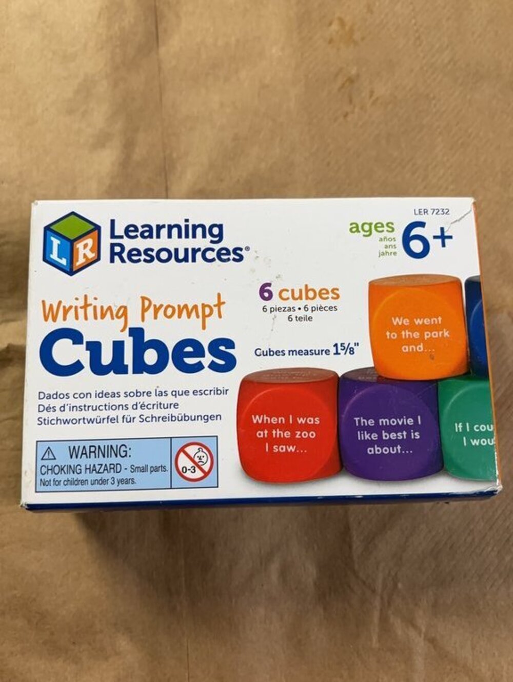 Learning Resources Writing Prompt Cubes